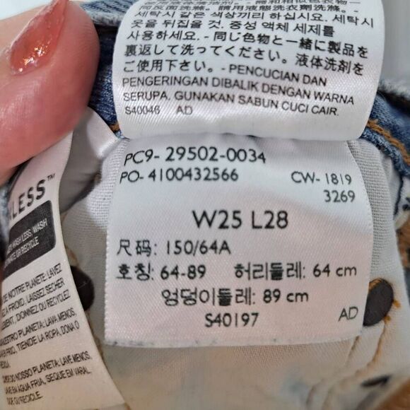 Levi's Premium 501 Women's Skinny Jeans in Can't Touch This Medium Wash size 25 - Picture 11 of 11